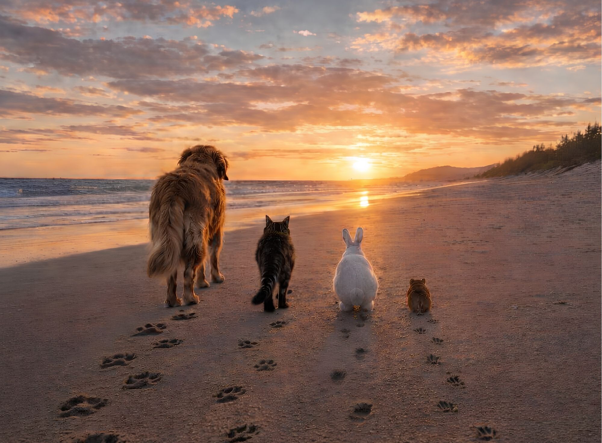 A peaceful welcome image for Four Feet In Heaven